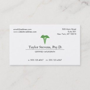 Naturopath Naturopathic Doctor Holistic Health Business Card