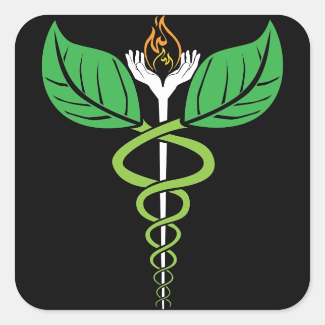 Naturopathic Caduceus Sticker (Front)