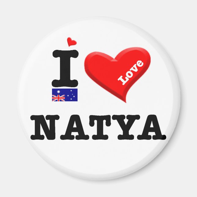 NATYA - I Love Magnet (Front)
