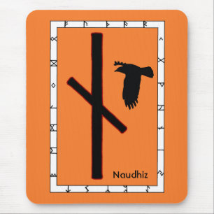 Naudhiz - Rune of Overcoming Mouse Pad
