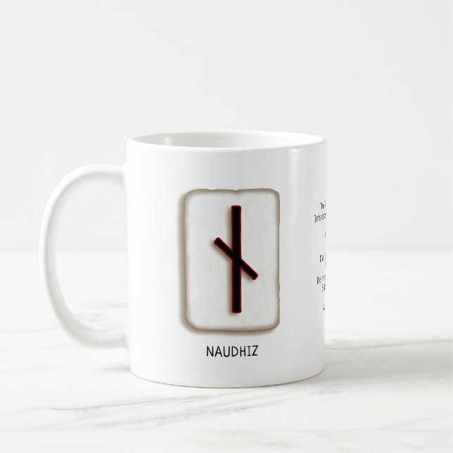 Naudhiz RuneStone Mug (Left)