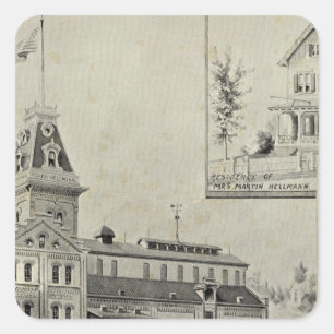Naugatuck Val Brewery Square Sticker