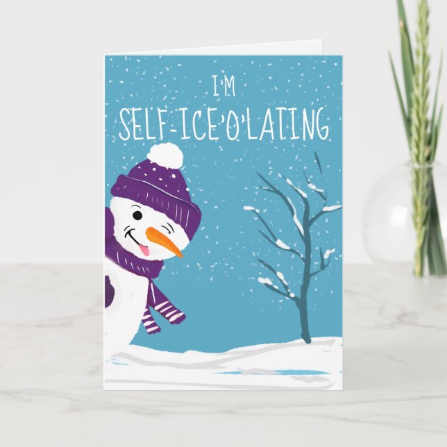 naught snowman self-iceolating card (Front)