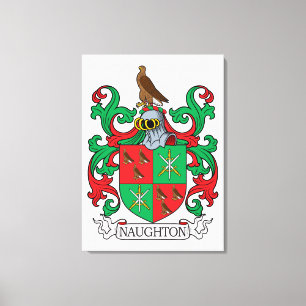 Naughton Family Crest Canvas Print