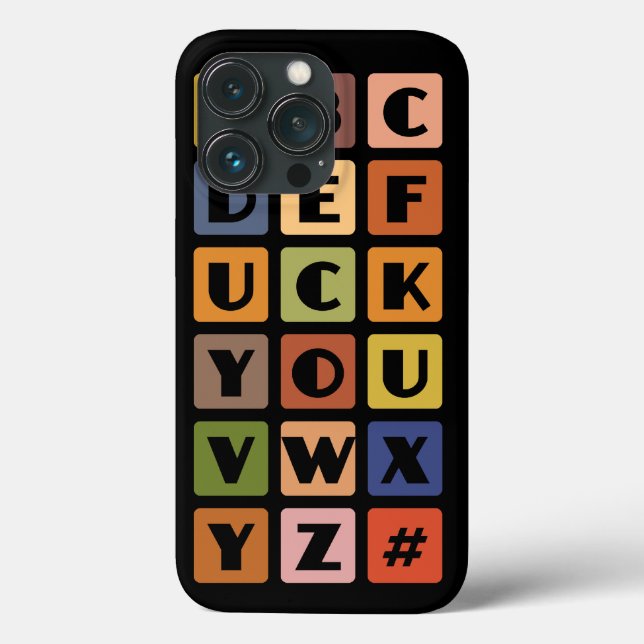 Naughty Alphabets Blackberry Bold coque (Verso)