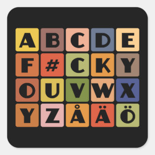 Naughty Alphabets stickers