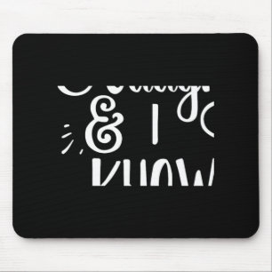 Naughty And I Know It Funny Christmas Baby T Shirt Mouse Pad