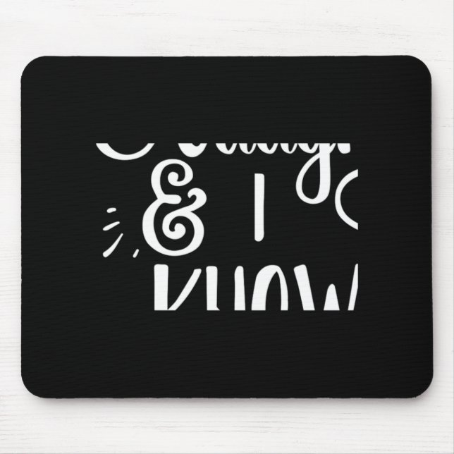 Naughty And I Know It Funny Christmas Baby T Shirt Mouse Pad (Front)