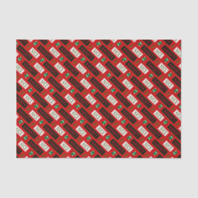 Naughty and Nice Christmas Tissue Paper (Front)