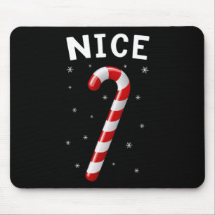 Naughty And Nice Matching Couples Christmas 1 Mouse Pad