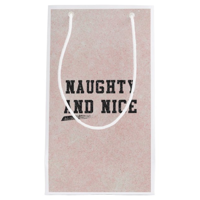 Naughty and Nice Small Gift Bag (Front)