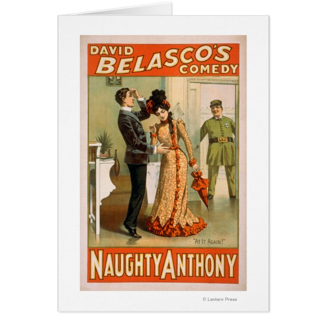 Naughty Anthony "At It Again" Theatre Poster (Front)