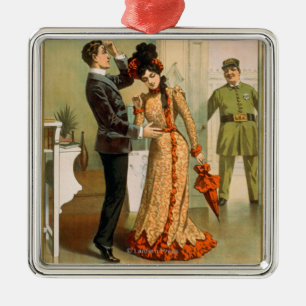 Naughty Anthony "At It Again" Theatre Poster Metal Ornament