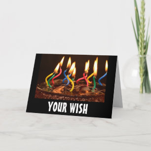 NAUGHTY BIRTHDAY CARDS, YOUR WISH IS MY COMMAND CA CARD