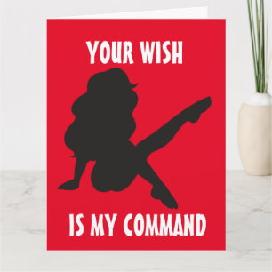 NAUGHTY BIRTHDAY FOR HUSBAND HIM GREETING CARD