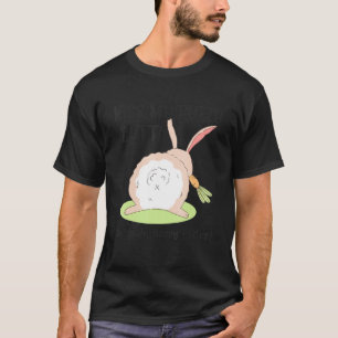Naughty Bunny Kiss My Fuzzy Butt Happy Easter Adul T-Shirt