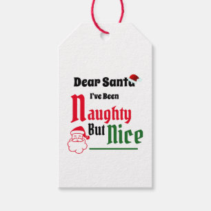Naughty But Nice Christmas Gift Tags