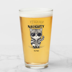 Naughty but Nice, cute cat? Glass