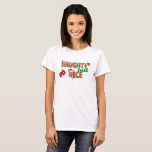 Naughty but Nice Funny Christmas T-Shirt