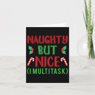 Naughty But Nice I Sarcastic Adult Wishlist Christ Card