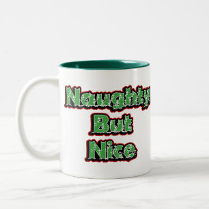 "Naughty But Nice" Santa Mug - Christmas Coffee