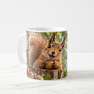 Naughty But Nice Squirrel Coffee Mug