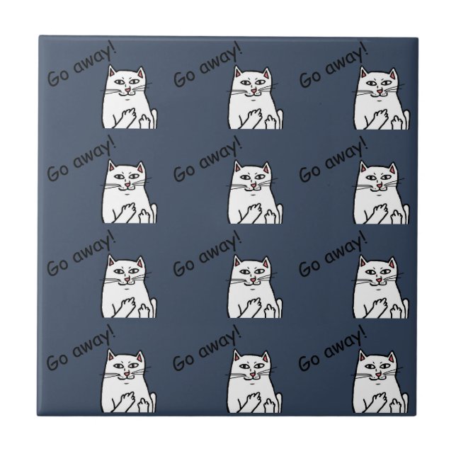 Naughty Cat Tile (Front)