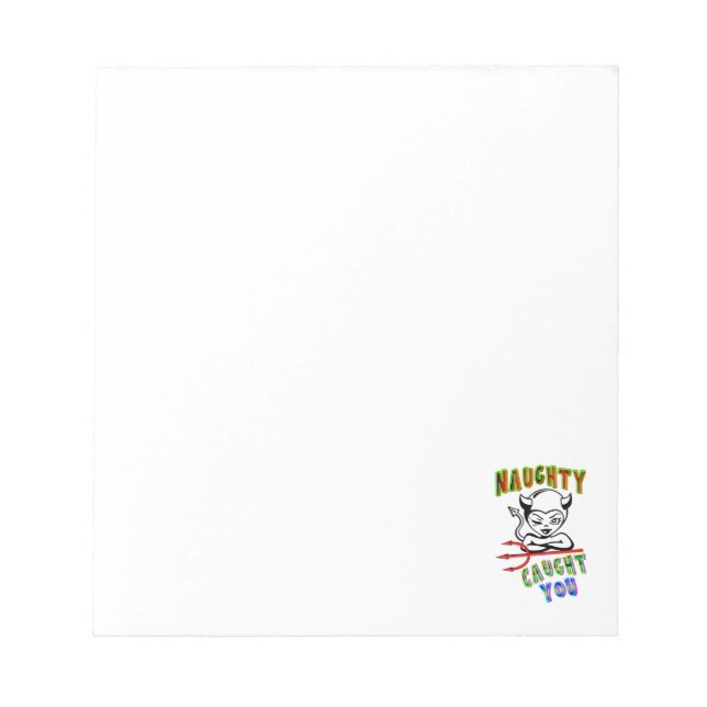 Naughty Caught You Notepad (Front)