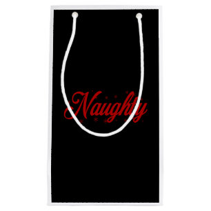 Naughty Christmas Couple Small Gift Bag