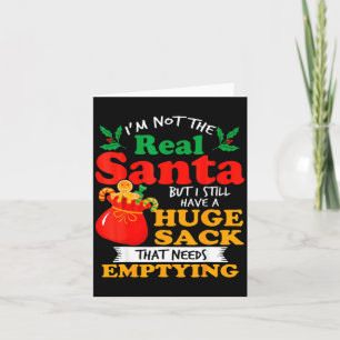 Naughty Christmas For Men Huge Package Sack Dirty  Card