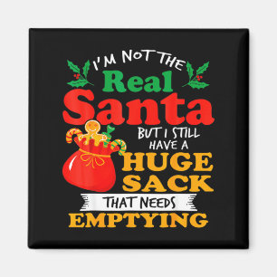 Naughty Christmas For Men Huge Package Sack Dirty  Magnet