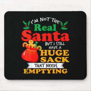 Naughty Christmas For Men Huge Package Sack Dirty  Mouse Pad