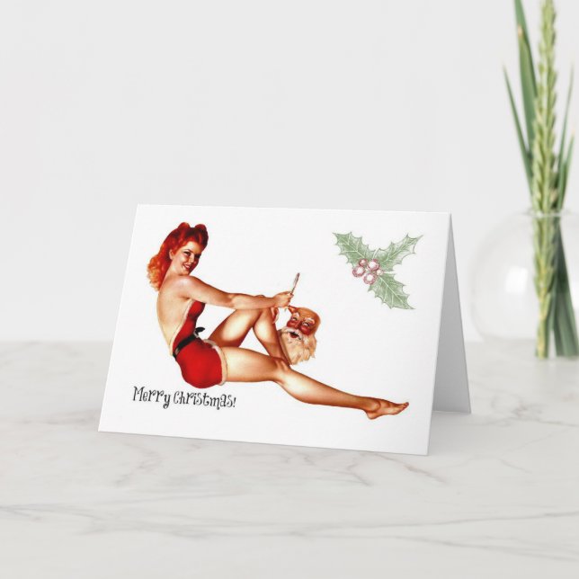 Naughty Christmas Holiday Card (Front)