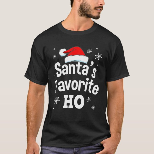 Naughty Christmas , Naughty Adult Pajama, Men Wome T-Shirt (Front)