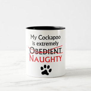 Naughty Cockapoo Two-Tone Coffee Mug