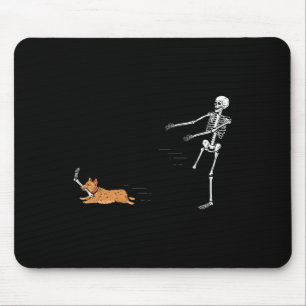 Naughty Corgi Dog Fun Skeleton Halloween  Mouse Pad