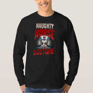 Naughty Costume Design Halloween Nurse T-Shirt