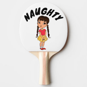 NAUGHTY CUTE GIRL PING PONG PADDLE