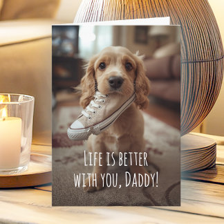 Naughty Dog Funny Father's Day Card