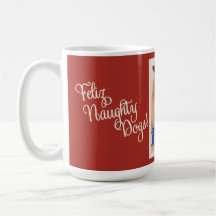 Naughty Dogs Red Christmas Mug
