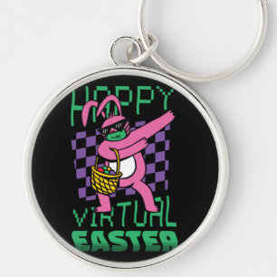 Naughty Easter Bunny Dancing Keychain