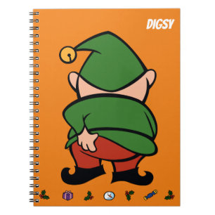 Naughty Elves Itch Christmas Notebook