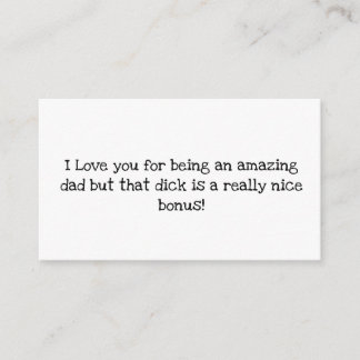 naughty father day enclosure card