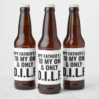 Naughty Father's Day Gift For Him Sexy Husband   B Beer Bottle Label