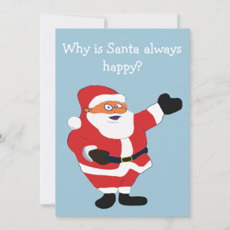 Naughty Girl Bad Santa Funny Joke Humour Fun Invitation