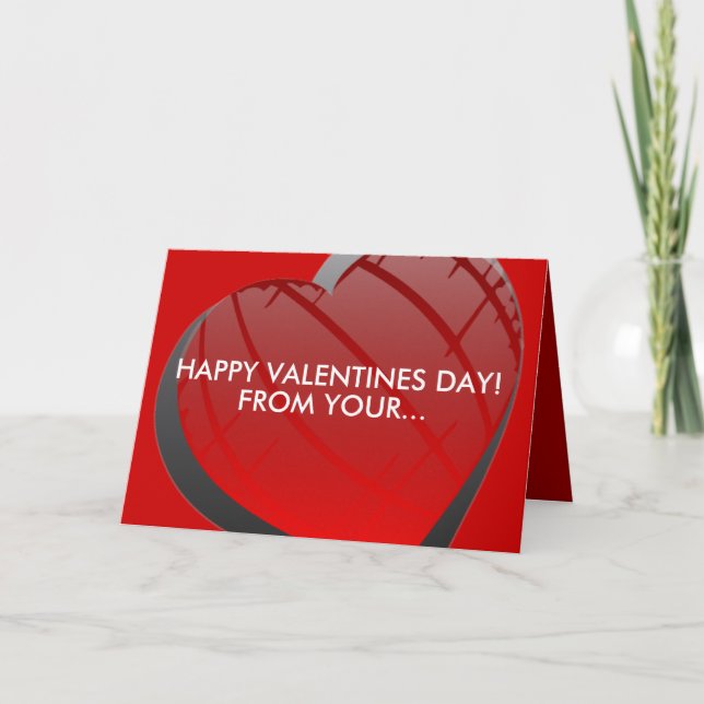Naughty Girl Happy Valentines Day Greeting Card (Front)