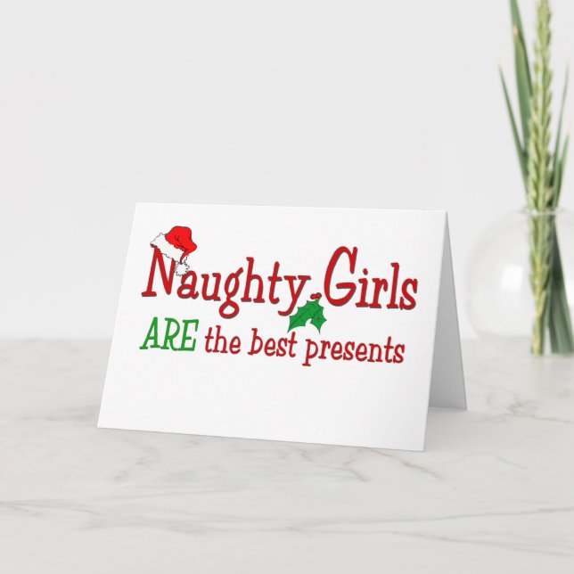 Naughty Girls Holiday Card (Front)