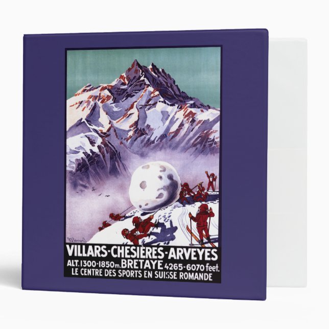 Naughty Gnomes Making Giant Snowball Poster Binder (Front/Inside)