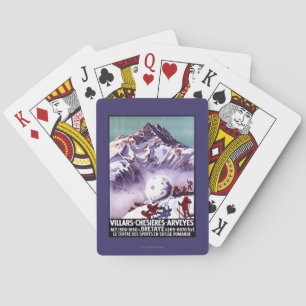 Naughty Gnomes Making Giant Snowball Poster Playing Cards