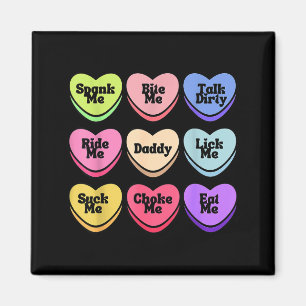 Naughty Heart Candy Daddy Spank Me Adult Humor Cou Magnet